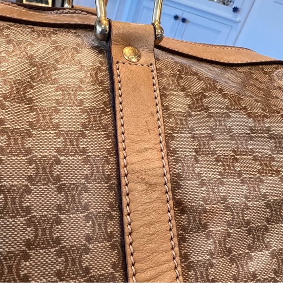 Celine Vintage Coated Canvas Boston Travel Bag - Picture 12 of 15